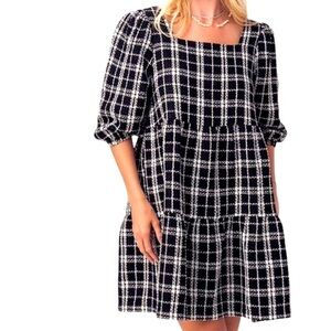 Aaron & Amber Super Cute Tweed babydoll dress NWT